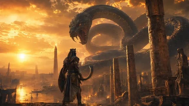 Egyptian Hero vs Giant Serpent preview image 1