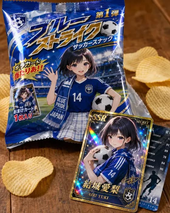 Fictional Soccer Snack Trading Card Product Photo preview image 1