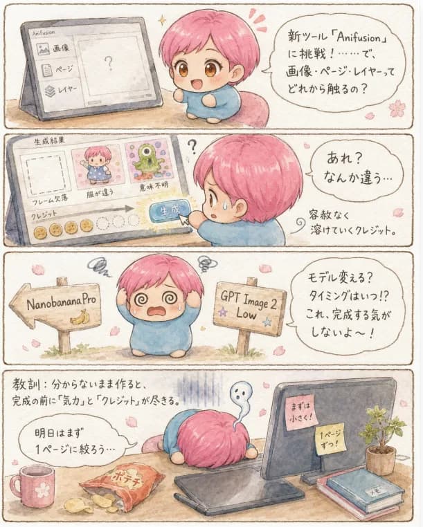 AI Manga Tool Struggle Comic preview image 1