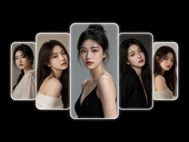 Five-Frame Minimalist Portrait Collage preview image 1