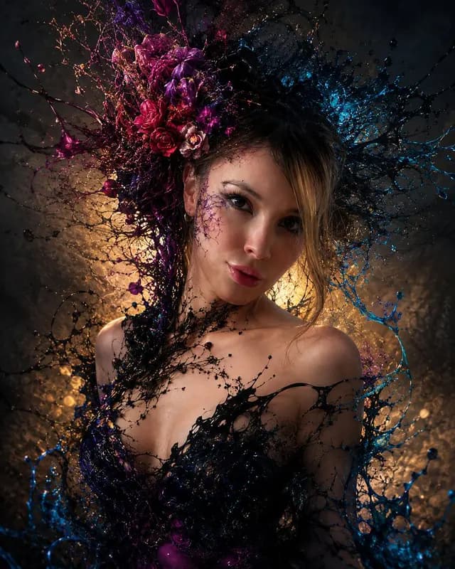 Surrealist Dark Fantasy Portrait preview image 1
