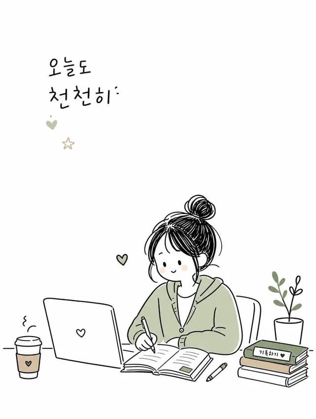 Korean Doodle Editorial Illustration - 1 preview image 1