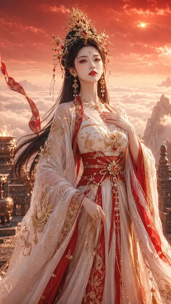 Ancient Chinese Goddess Portrait preview image 1
