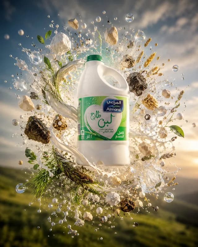 Floating Almarai Milk Splash Ad preview image 1