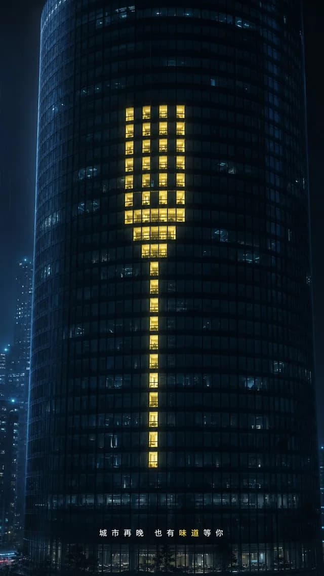 Glowing Exclamation Skyscraper - 1 preview image 1