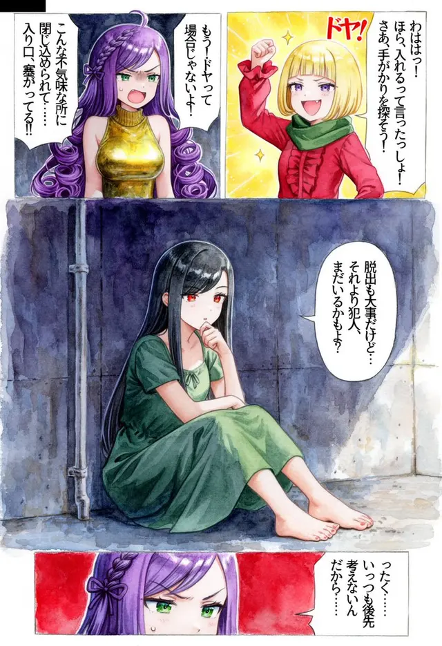 Watercolor Manga Locked Room Page - 1 preview image 1