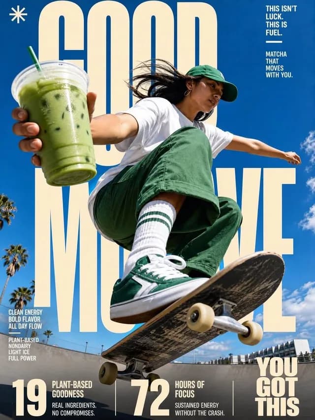 High-End Layered Editorial Action Poster - 1 preview image 1