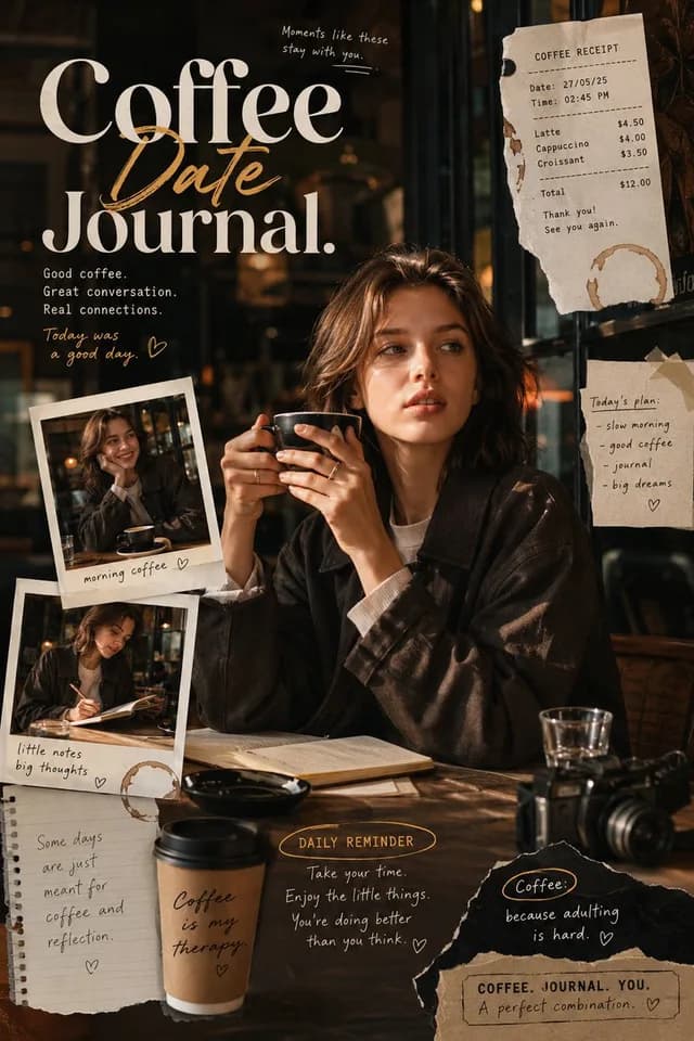Coffee Date Journal Editorial Poster - 1 preview image 1