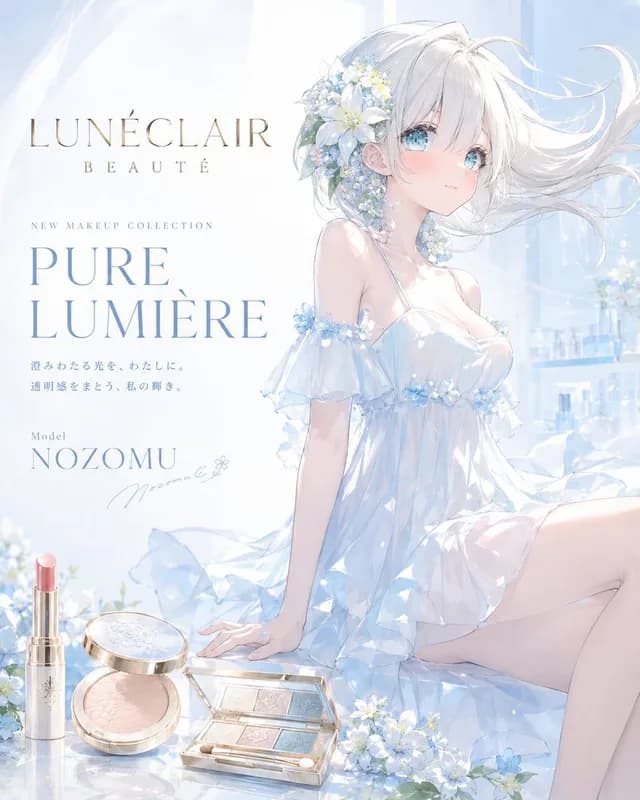 Luxury Anime Cosmetics Poster - 1 preview image 1