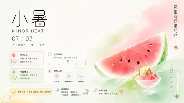 Xiaoshu Solar Term Infographic Poster - 1 preview image 1