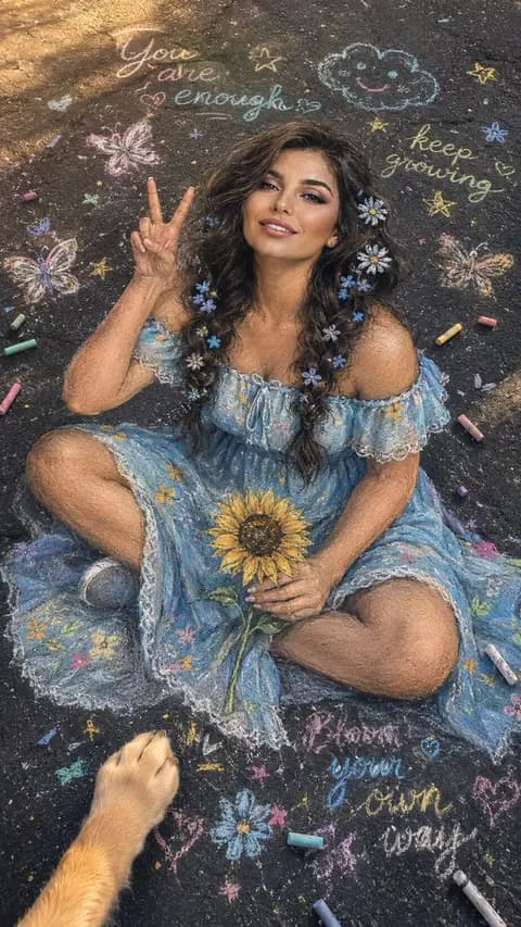 Hyper-Realistic 3D Chalk Art Masterpiece preview image 1