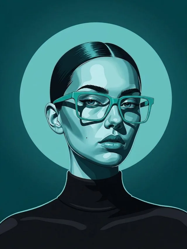 Modern Vector Fashion Portrait - 1 preview image 1