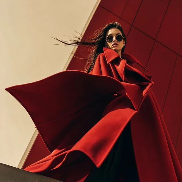Geometric High-Fashion Editorial Portrait - 1 preview image 1