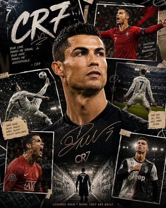 Premium Editorial Sports Collage Poster - 1 preview image 1