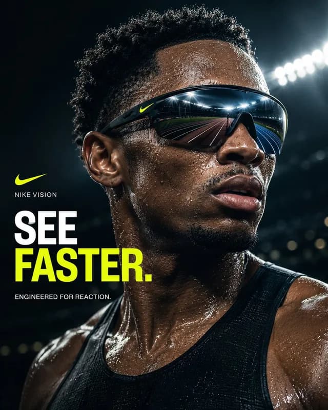 Nike Vision Sports Campaign Poster preview image 1
