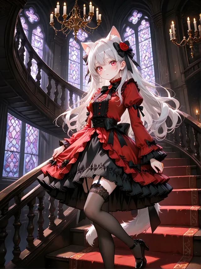 Gothic Cat-Eared Noble Girl - 1 preview image 1