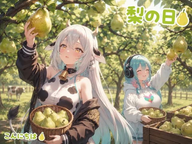 Anime Pear Orchard Harvest preview image 1