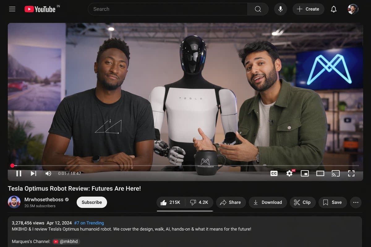 YouTube Video Interface Mockup preview image 1
