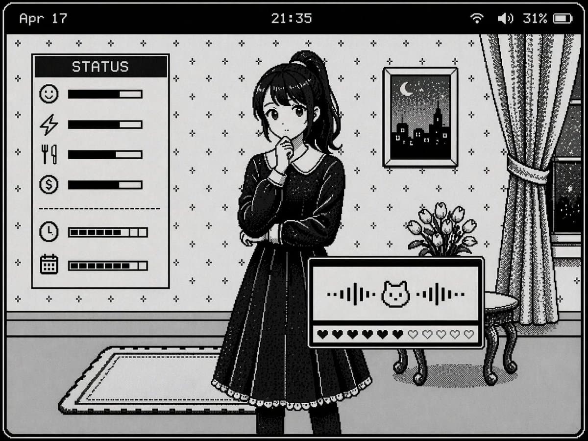 Retro Pixel Art UI Mockup preview image 1