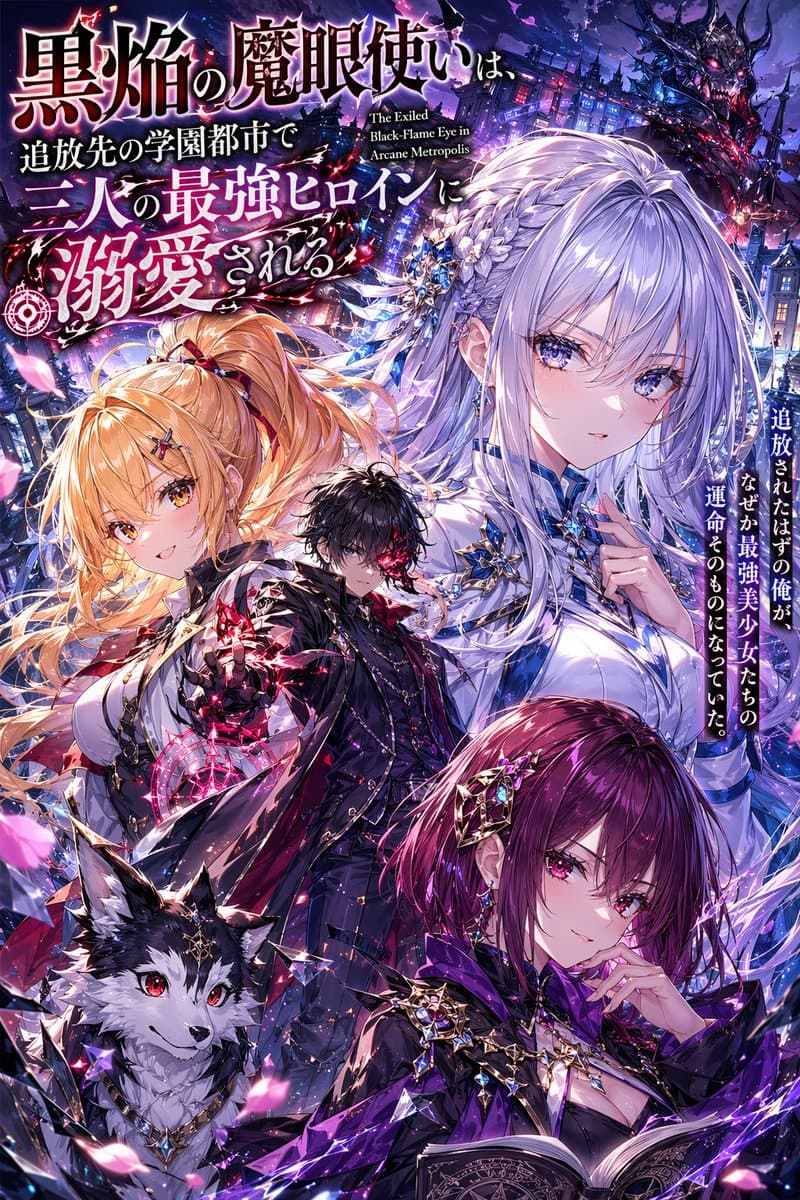 Anime Light Novel Cover with Typography preview image 1