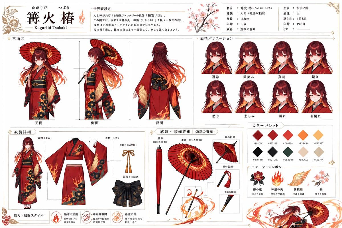 Anime Character Reference Sheet Generator preview image 2