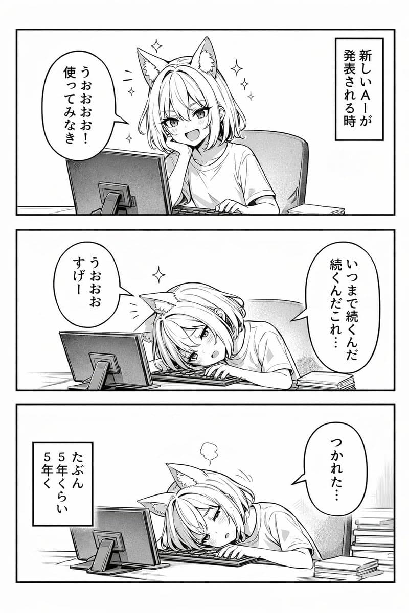 3-Panel Anime Comic Strip preview image 1