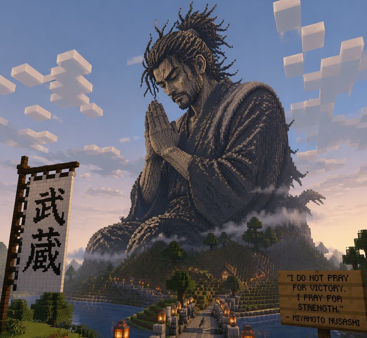 Minecraft Statue of Musashi preview image 1