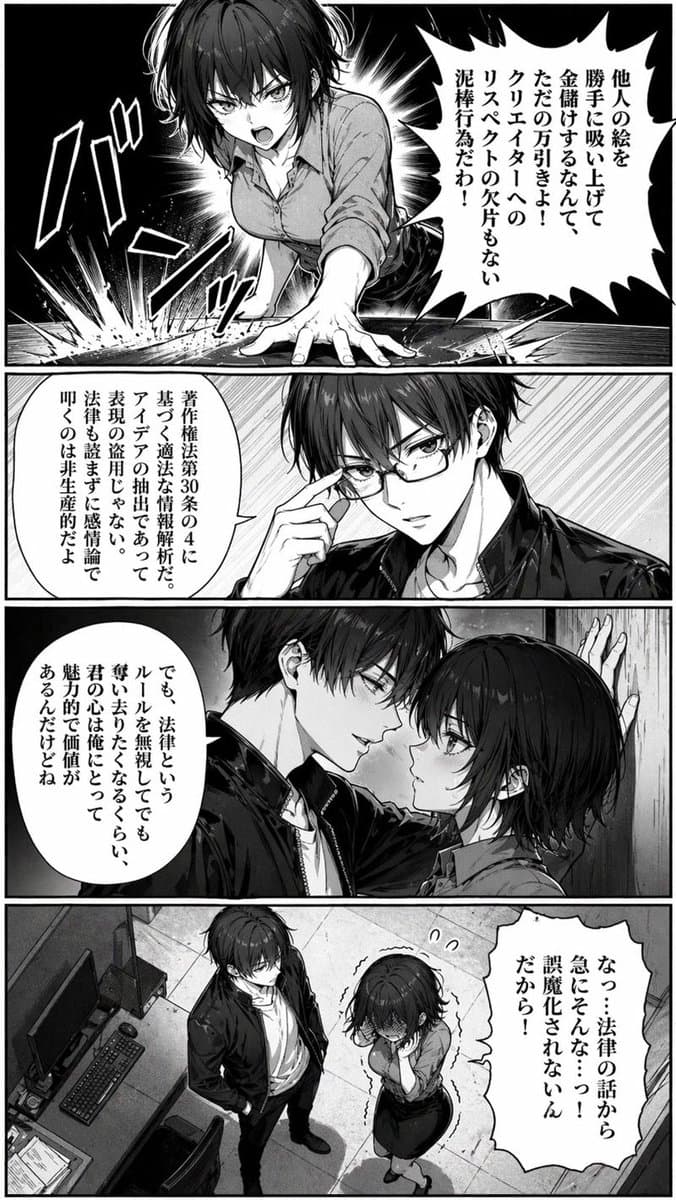 Censored Office Manga Confrontation preview image 1