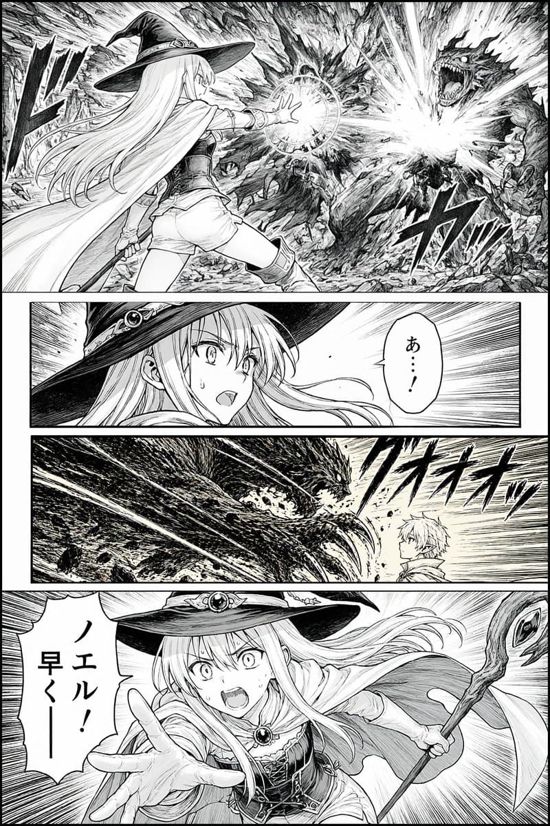 Fantasy Manga Battle Page preview image 1