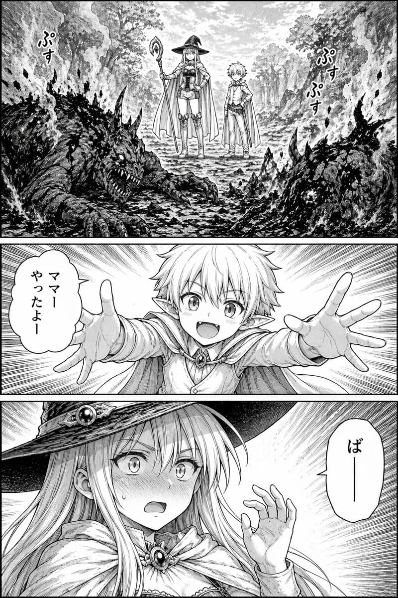 Fantasy Manga Page in Forest preview image 1
