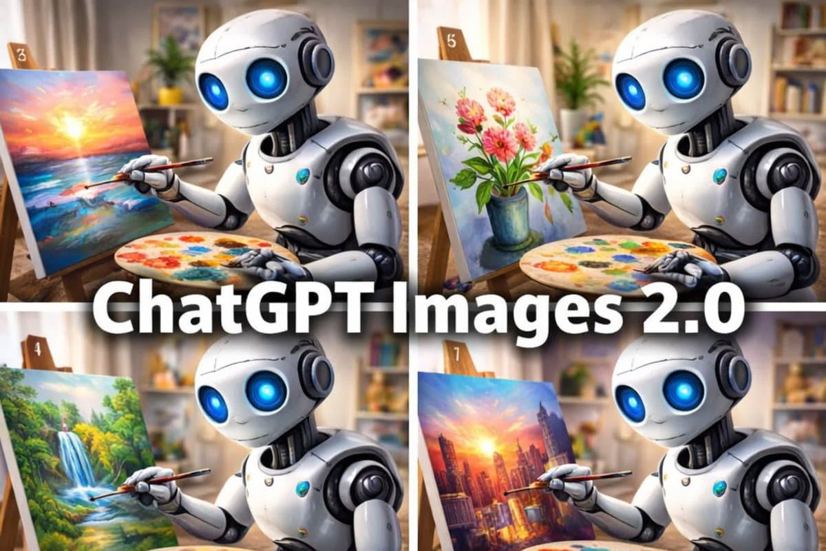 Robot Painter Collage Ad preview image 1