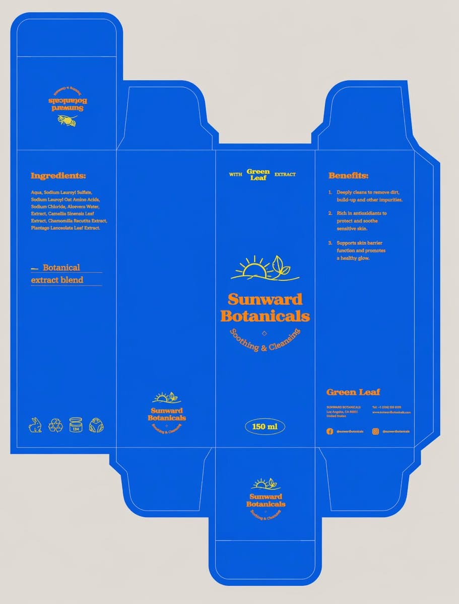 3D Product Box Dieline Visualization preview image 2