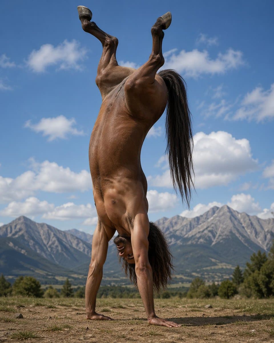 Centaur handstand prompt for GPT Image 2 preview image 2