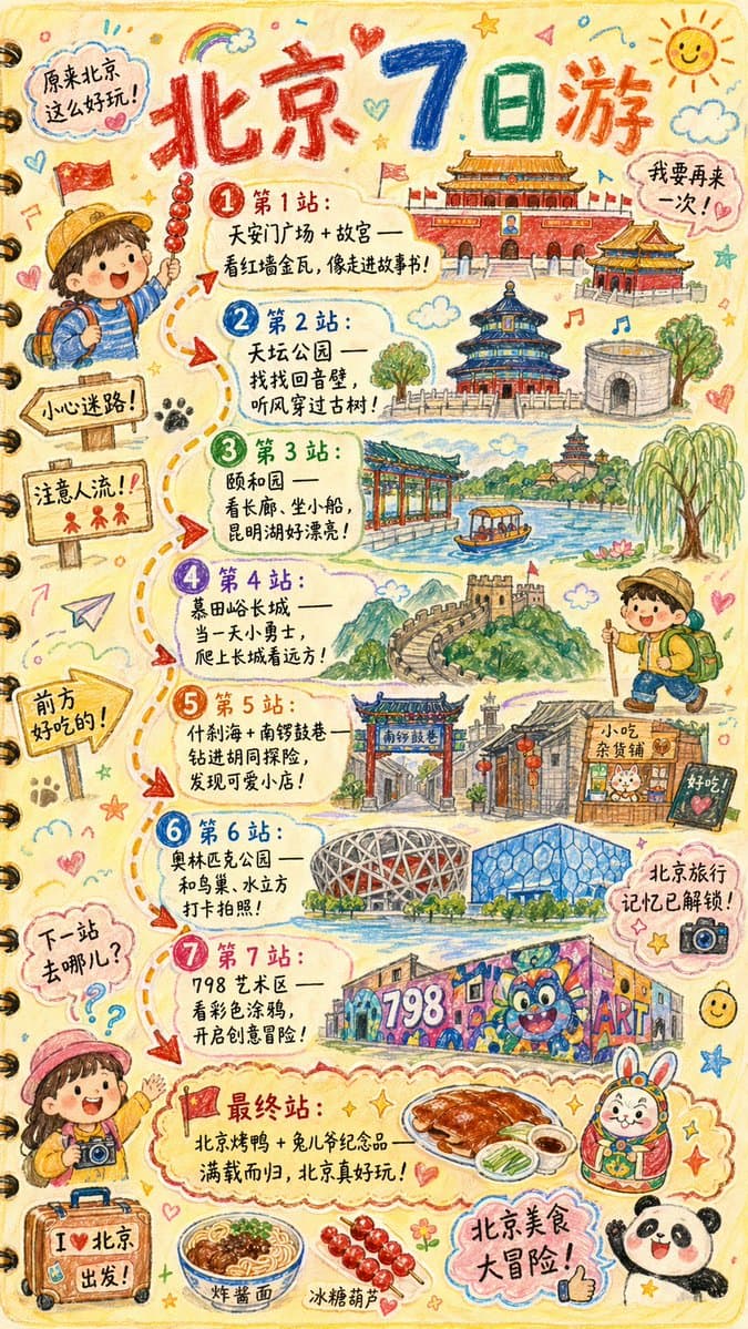 Hand-drawn Travel Journal Illustration preview image 1