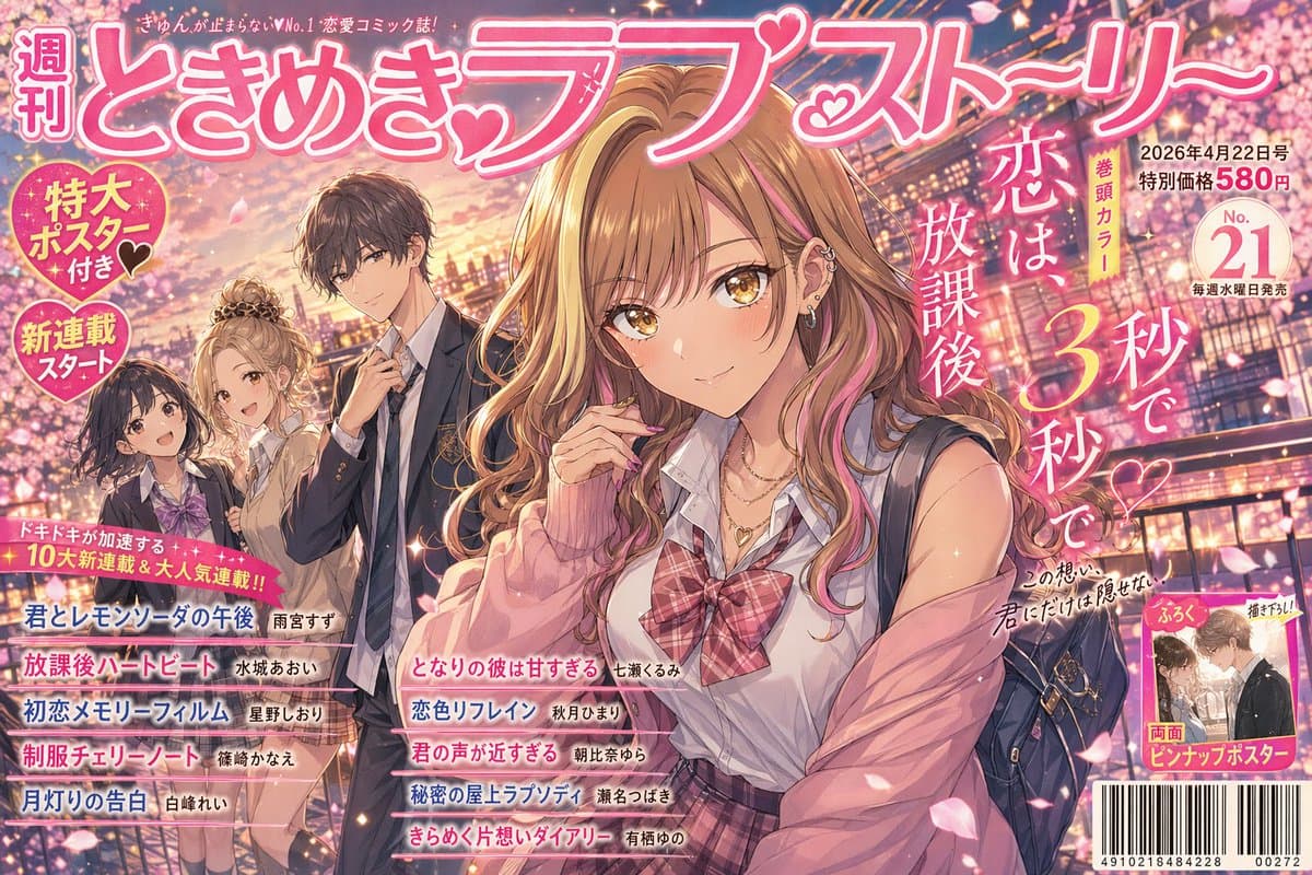 Shoujo Manga Magazine Cover preview image 1