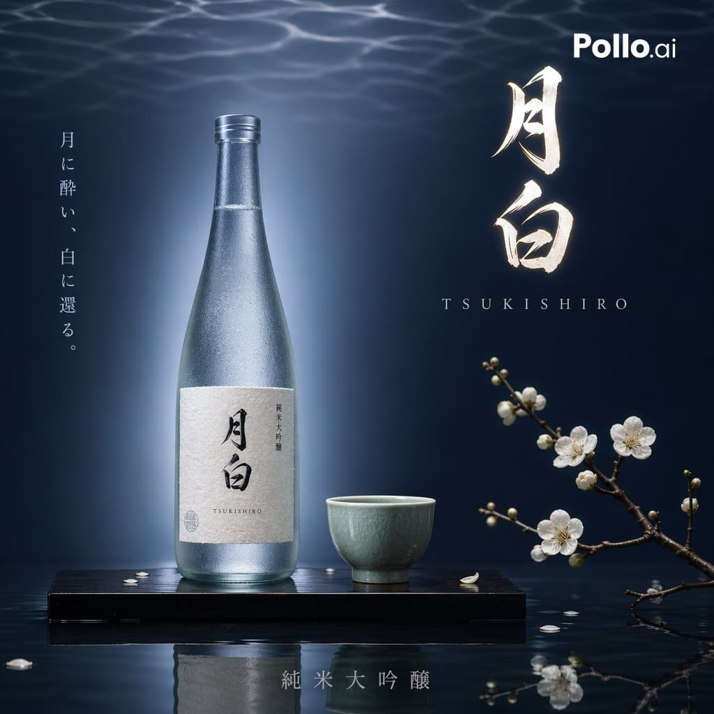 Premium Japanese Sake Poster preview image 1
