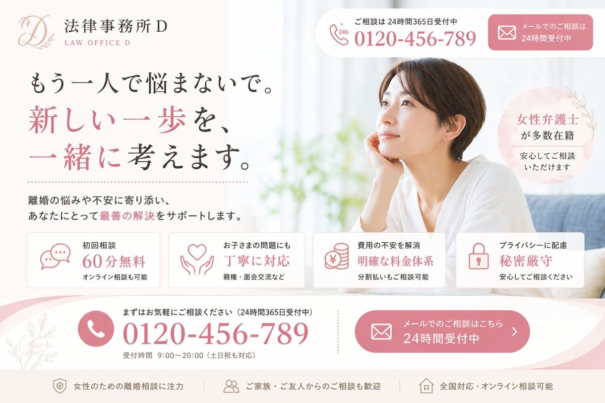 Elegant Japanese Divorce Law LP Hero preview image 1