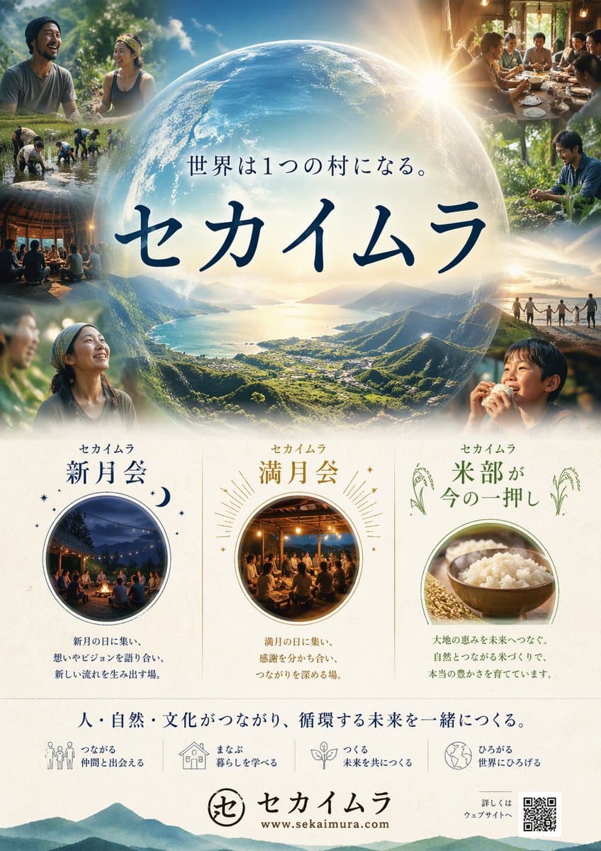 Japanese Eco-Community Promo Poster preview image 1