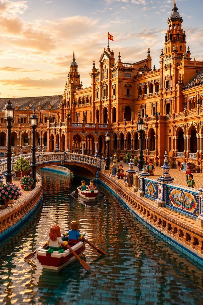 LEGO Plaza de España at Sunset preview image 1