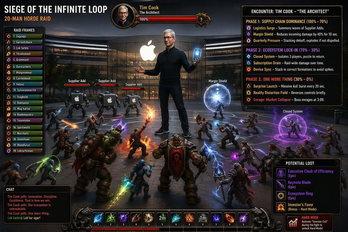 Tim Cook MMO Raid Boss Screen preview image 1