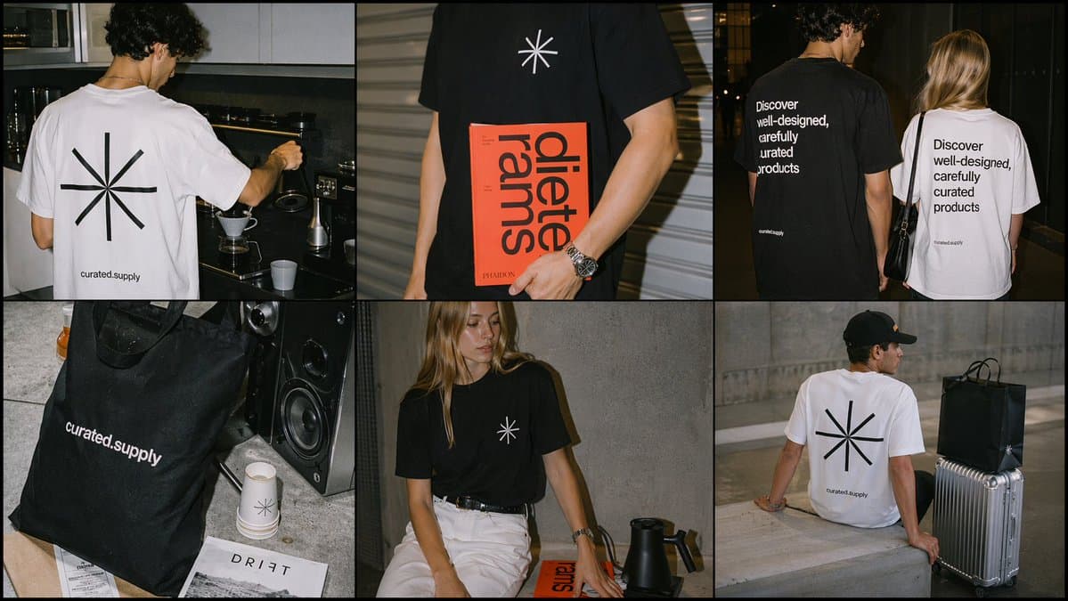 Minimal Streetwear Merch Campaign Grid preview image 1