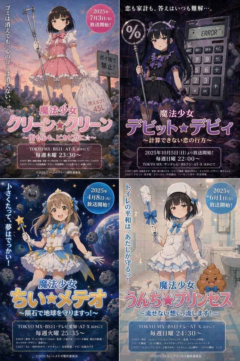 Surreal Japanese Anime Poster Prompt preview image 1