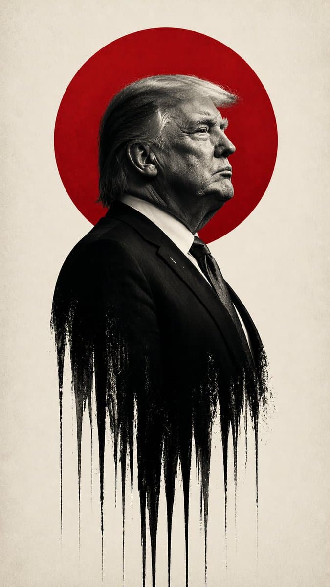 Noir Man With Red Sun Poster preview image 3