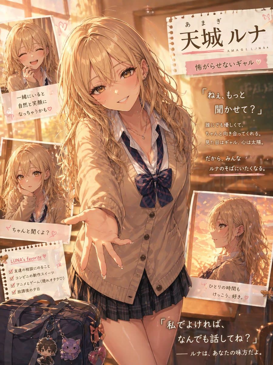 Otaku-Friendly Gyaru in Sunset Classroom preview image 2