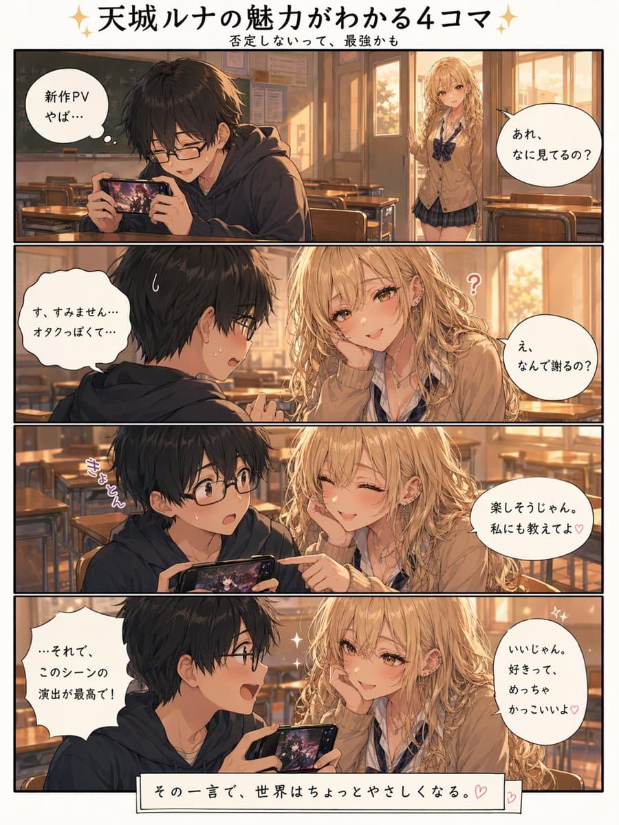 Otaku-Friendly Gyaru in Sunset Classroom preview image 3