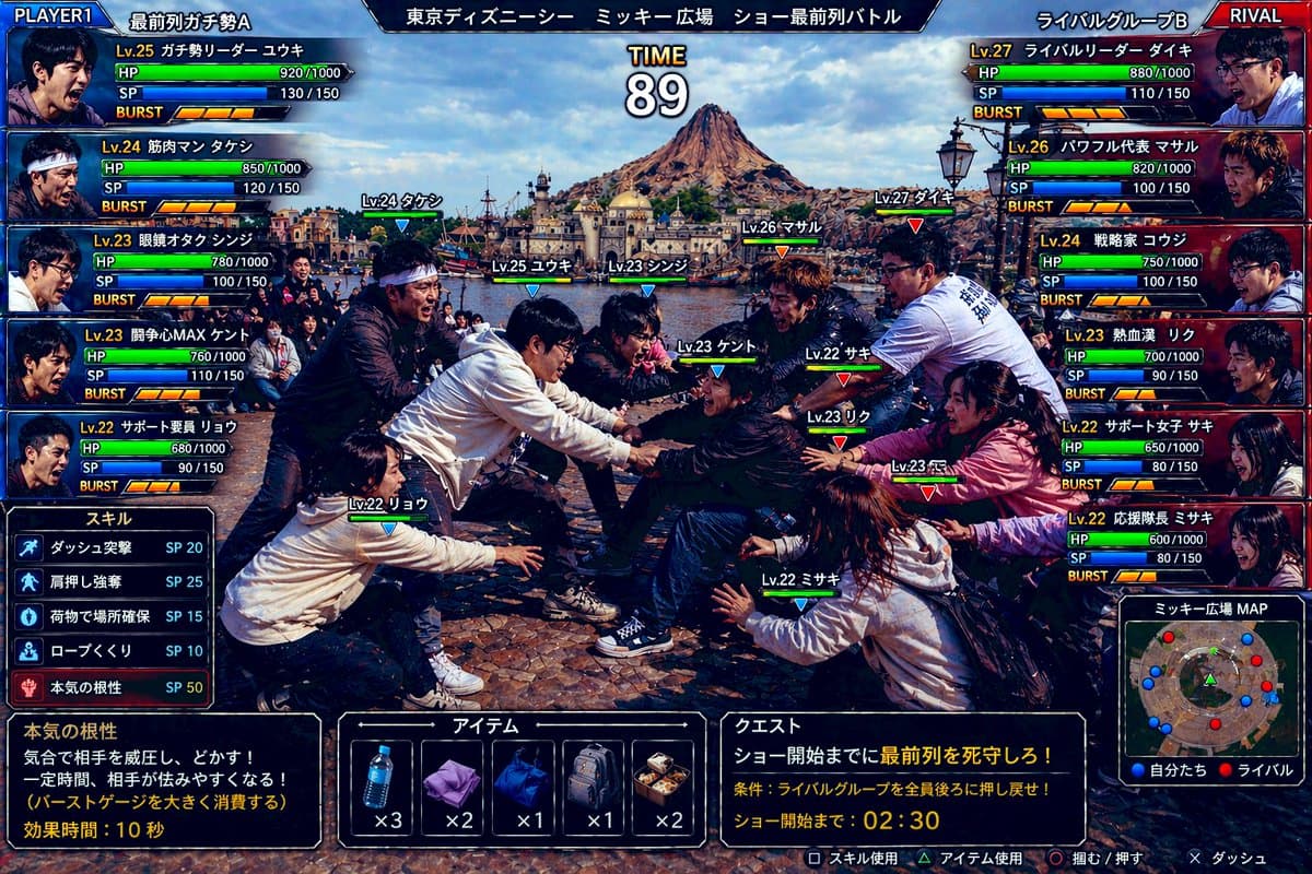 Tokyo DisneySea Front-Row Battle UI preview image 1
