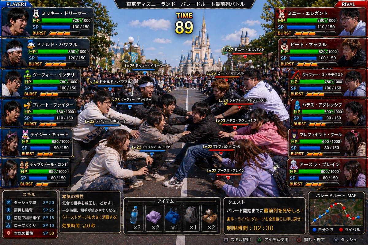 Tokyo DisneySea Front-Row Battle UI preview image 2