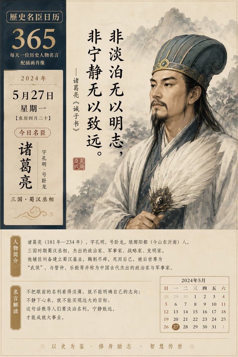 Historical figure calendar prompt preview image 1