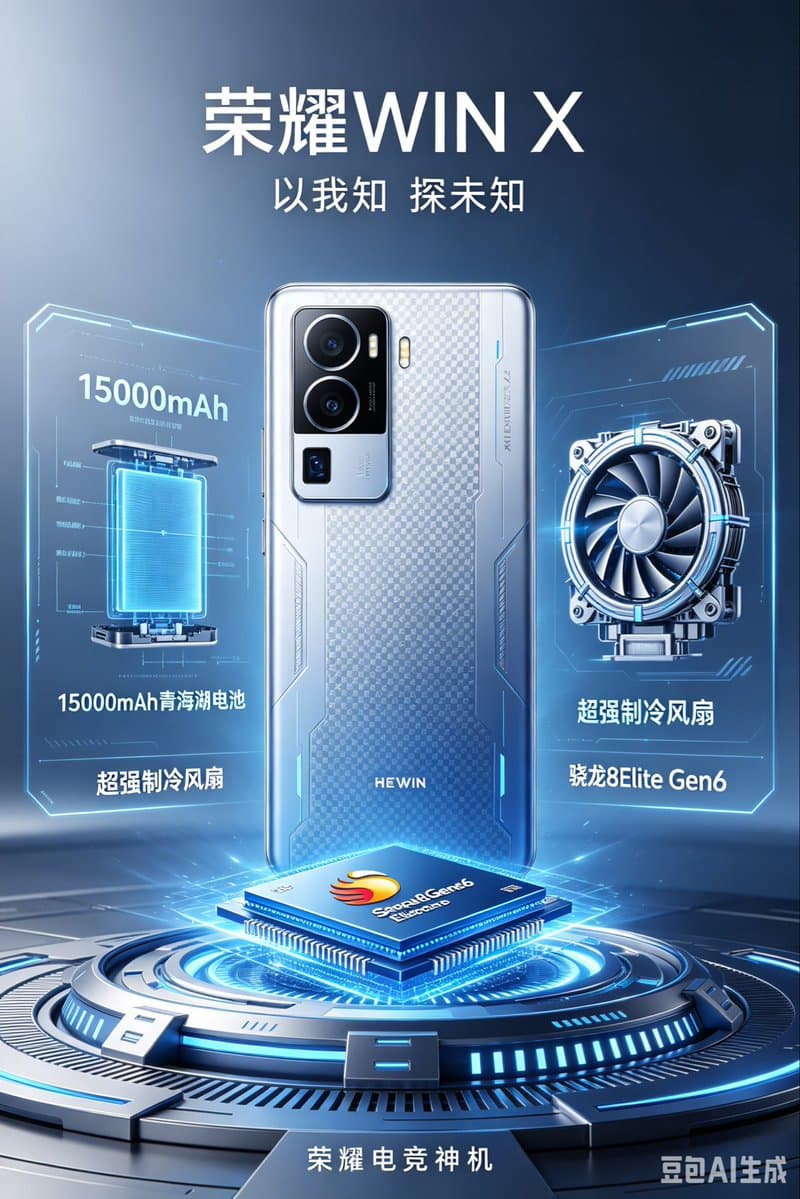 Futuristic Gaming Phone Launch Poster preview image 2
