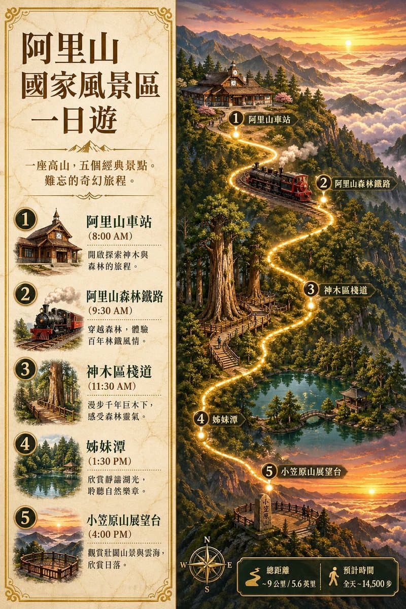 Alishan One-Day Travel Poster preview image 1
